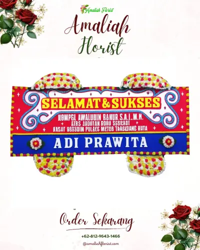 Karangan Bunga Ucapan Selamat di Cikole
