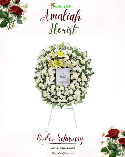 Krans Bunga Duka Cita di Cikole